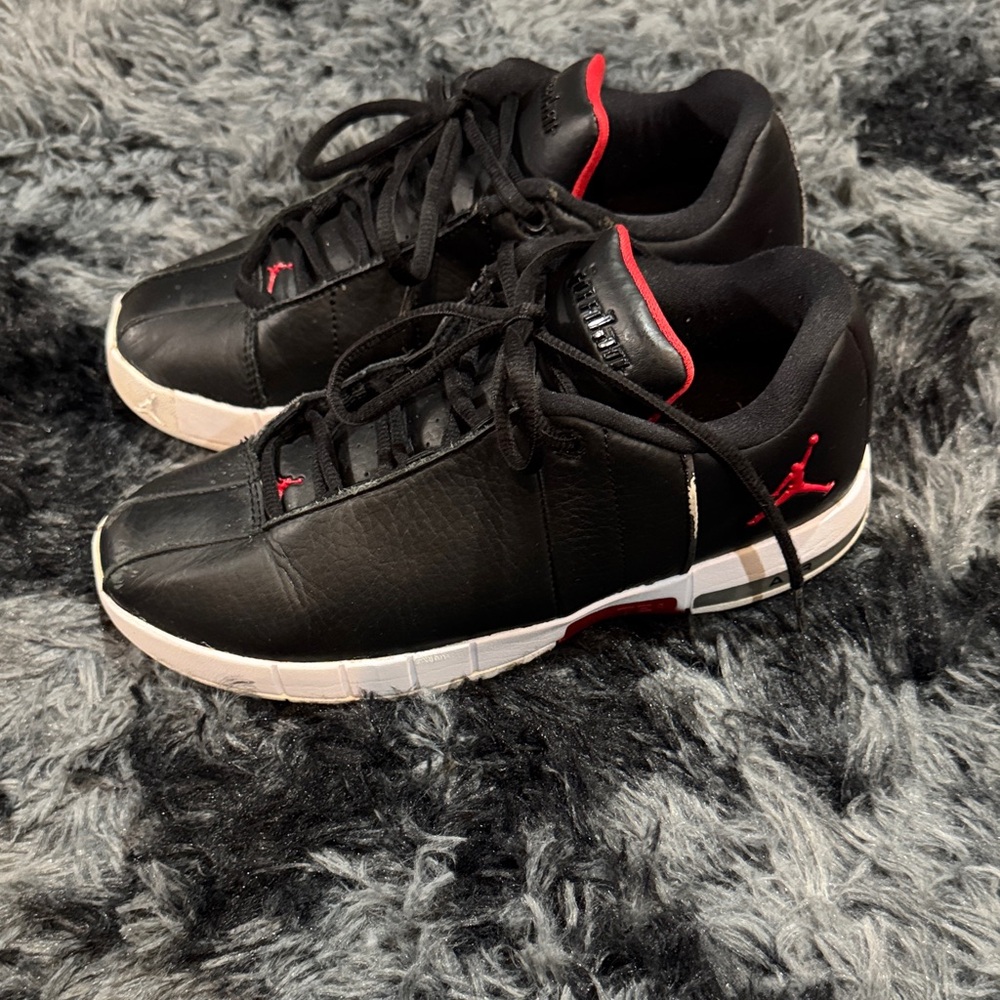Jordan youth Black and White Sneakers
